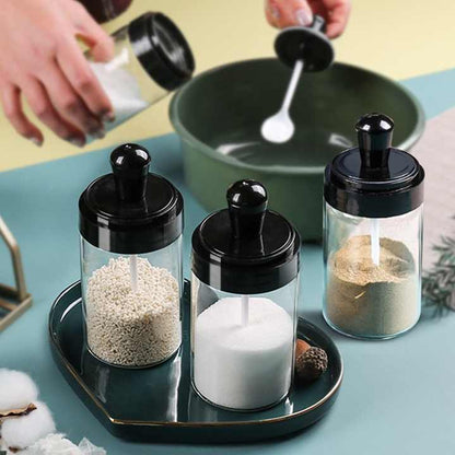 Seasoning Jar with Spoon 10pcs