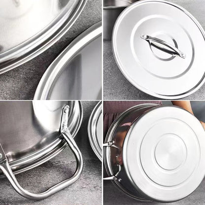 4PCS Stainless Steel Pot