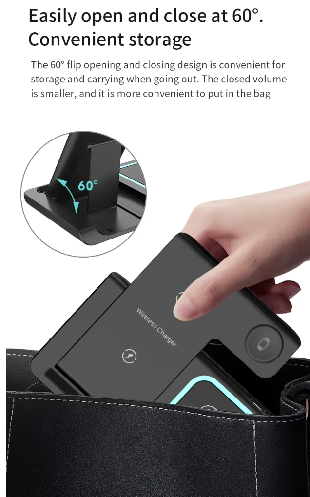 3-in-1 15W Fast Wireless Charging Station