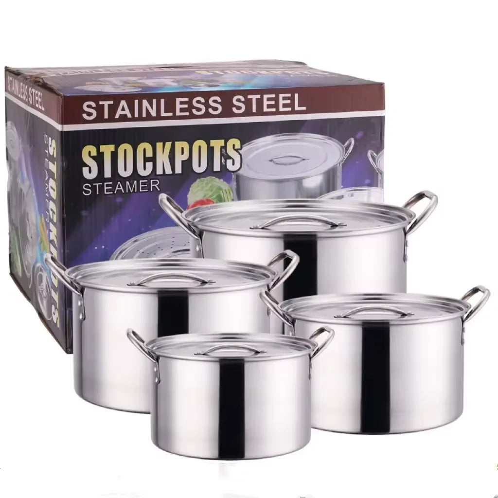 4PCS Stainless Steel Pot