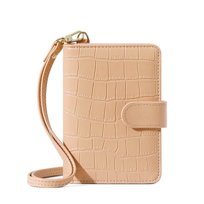 Leather Passport Holder with Neck Lanyard