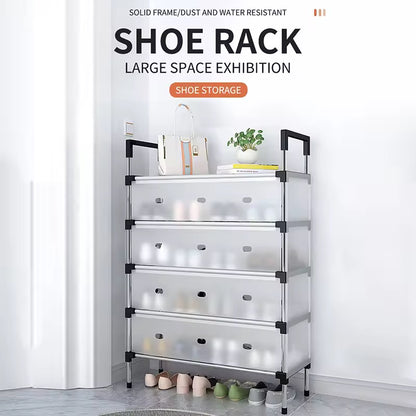 Shoe Rack with Dust Cover