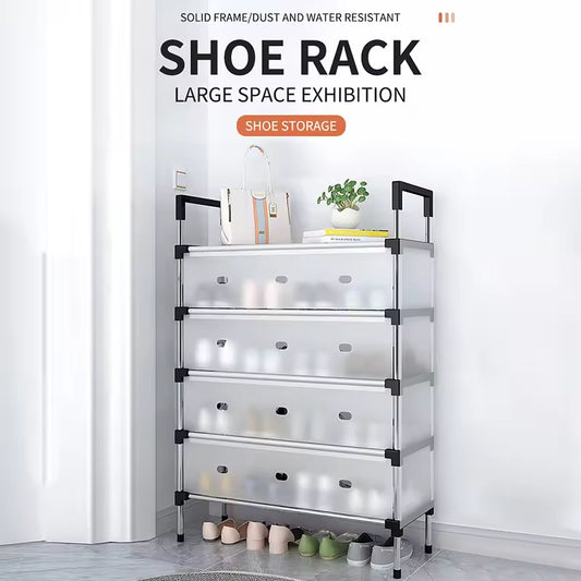 Shoe Rack with Dust Cover