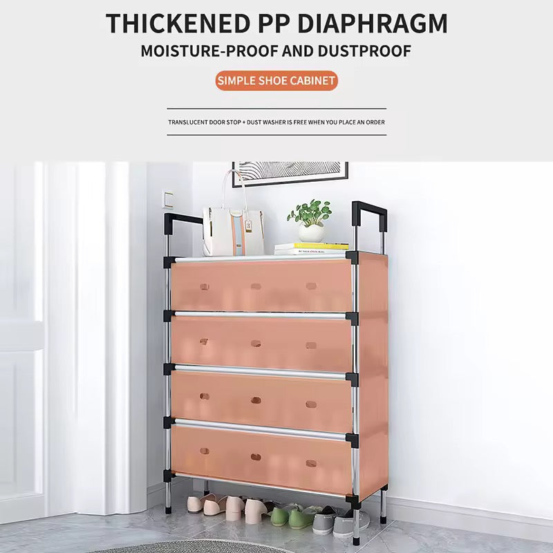 Shoe Rack with Dust Cover