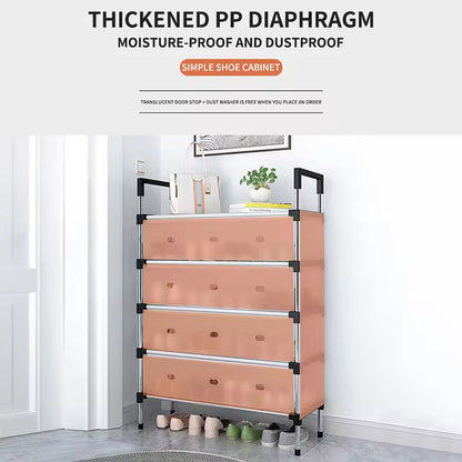 Shoe Rack with Dust Cover