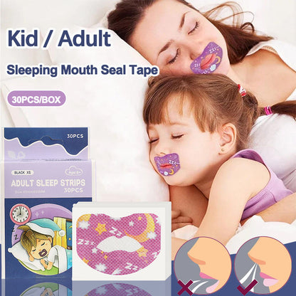 Sleeping Mouth Seal Tape for Adults and Kid (30pcs/box)