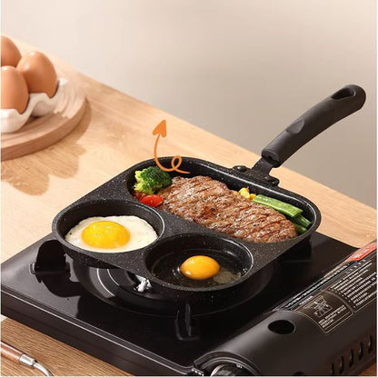 3-in-1 Non-Stick Cast Iron Breakfast Pan