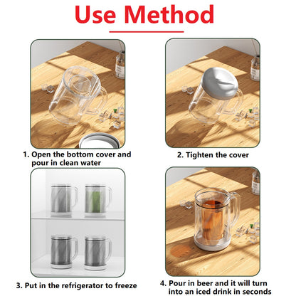 Double Layer Freezing Beer Mug