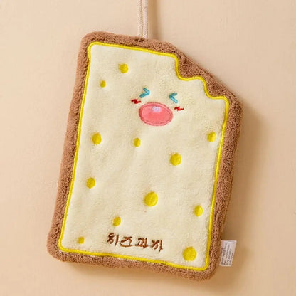 Cute Cartoon Food-Shaped Hanging Hand Towels