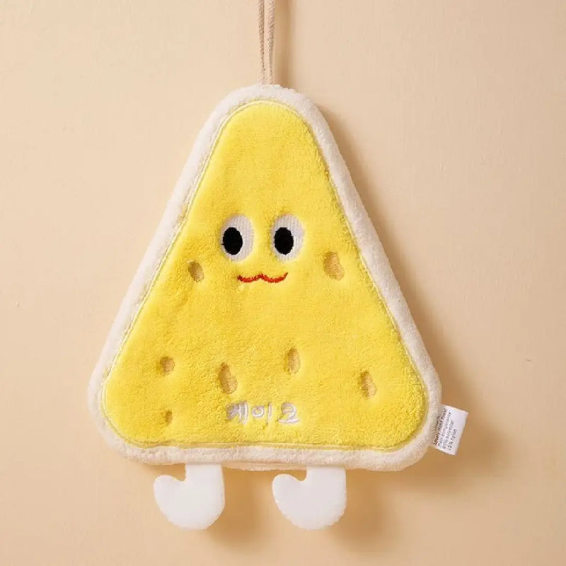 Cute Cartoon Food-Shaped Hanging Hand Towels