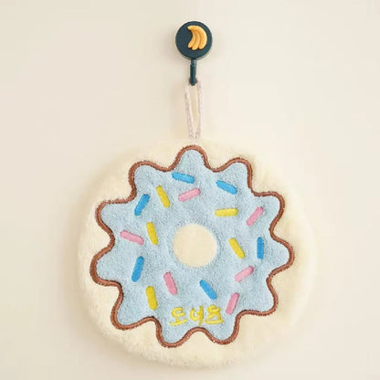 Cute Cartoon Food-Shaped Hanging Hand Towels