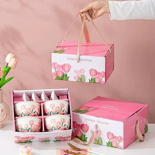 Tulip Ceramic Bowl Gift Set