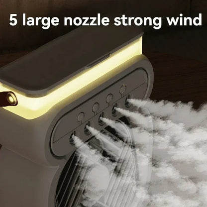Humidifier Cooling Mist Fan with Night Light