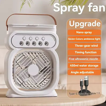 Humidifier Cooling Mist Fan with Night Light