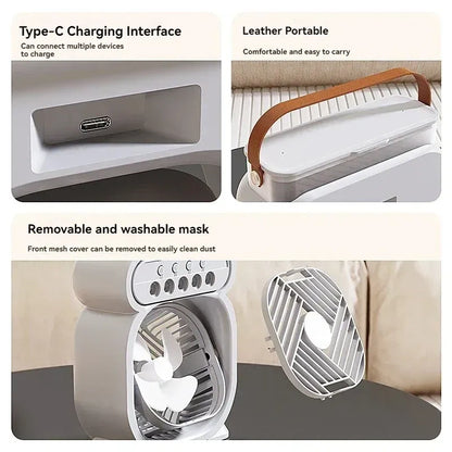 Humidifier Cooling Mist Fan with Night Light