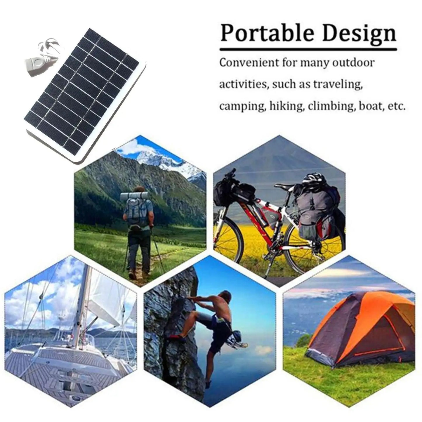 2W 5V Solar Panel Charger