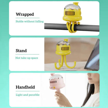 Automatic Oscillating Fan with Flexible Tripod & Night Light