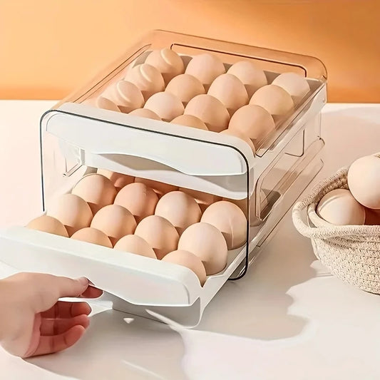 32 Grid Double-Layer Drawer Type Egg Container