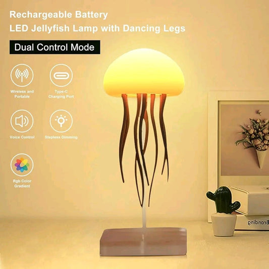 Jellyfish LED Night Light with Dancing Legs