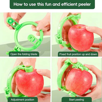 Foldable Manual Rotating Fruit Peeler