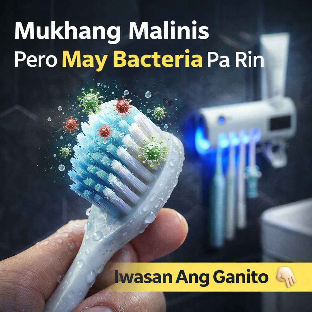 UV Toothbrush Sterilizer and Toothpaste Dispenser