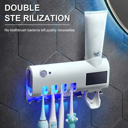 UV Toothbrush Sterilizer and Toothpaste Dispenser