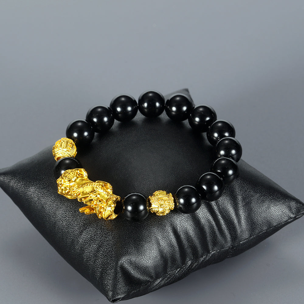 Black Obsidian Piyao Wealth Bracelet
