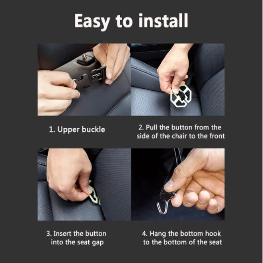 Car Back Seat Multi-Pocket Folding Storage Bag Organizer with Folding Table