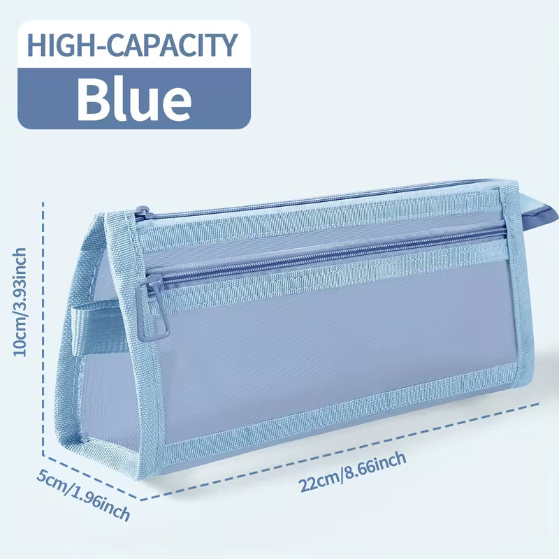 Double Layer Mesh Pencil Case