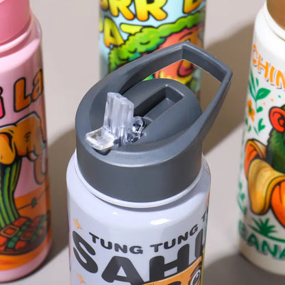 Tung Tung Sahur Water Bottle for Kids 800ml