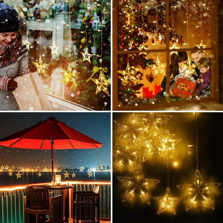 Star Curtain LED String Lights