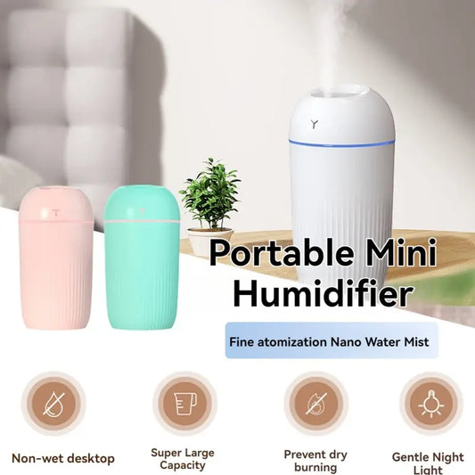 420ml Ultrasonic Aromatherapy Humidifier with LED Light