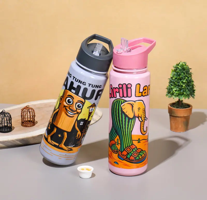 Tung Tung Sahur Water Bottle for Kids 800ml
