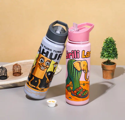 Tung Tung Sahur Water Bottle for Kids 800ml