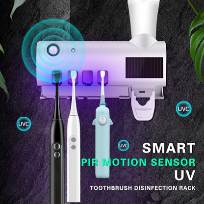 UV Toothbrush Sterilizer and Toothpaste Dispenser
