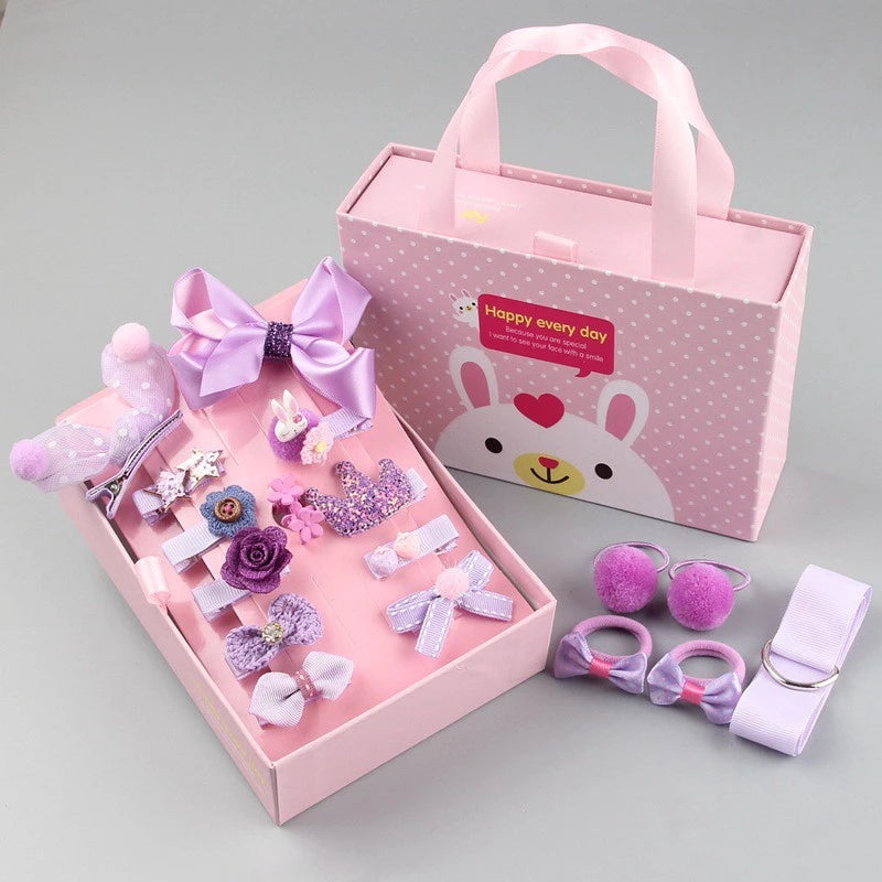 18-Piece Kids Hair Accessories Gift Box Set