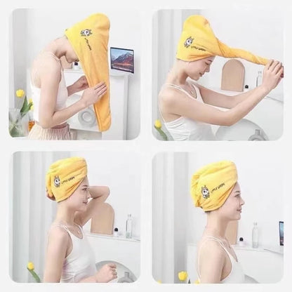 Microfiber Hair Drying Towel Cap