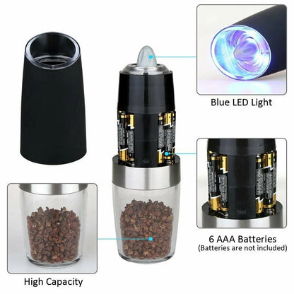 Gravity Electric Salt and Pepper Mill