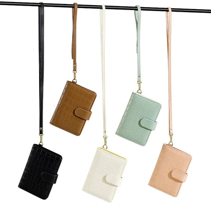 Leather Passport Holder with Neck Lanyard