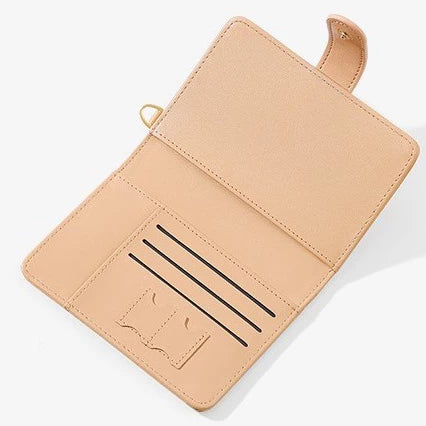 Leather Passport Holder with Neck Lanyard