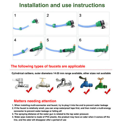 High Pressure PVC Garden Hose with Spray Nozzle