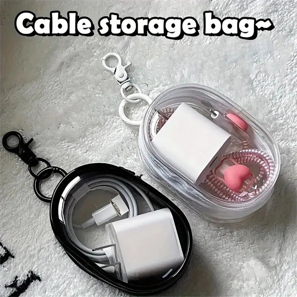 Cable Pouch Bag Keychain