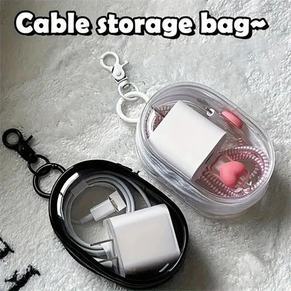 Cable Pouch Bag Keychain