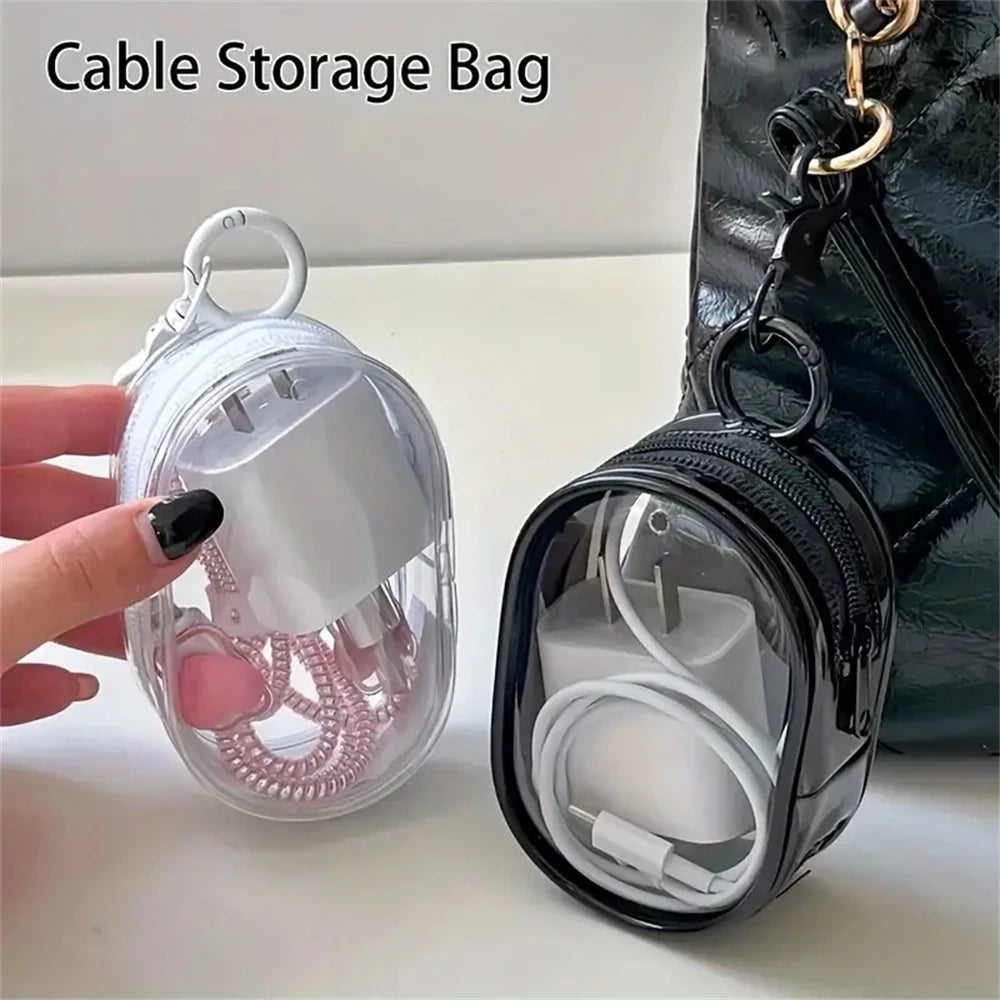 Cable Pouch Bag Keychain