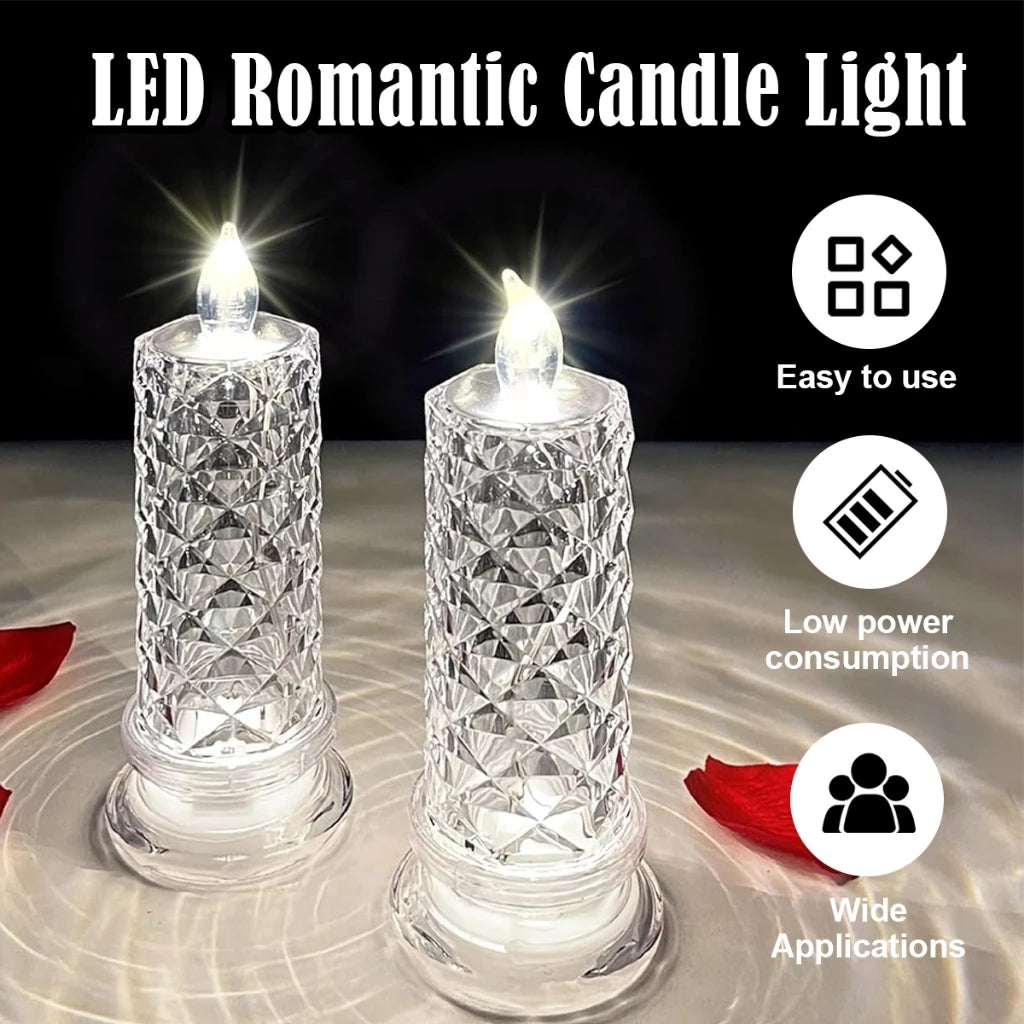 Crystal LED Flameless Candle