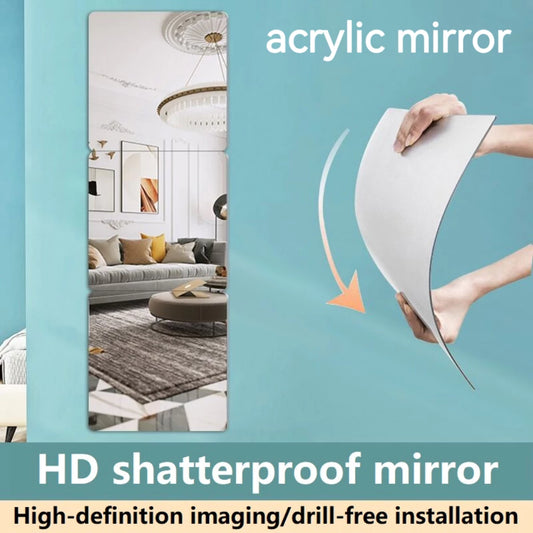Shatterproof Acrylic Mirror Stickers - 4 pieces