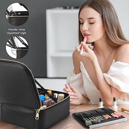Makeup Bag with LED Mirror