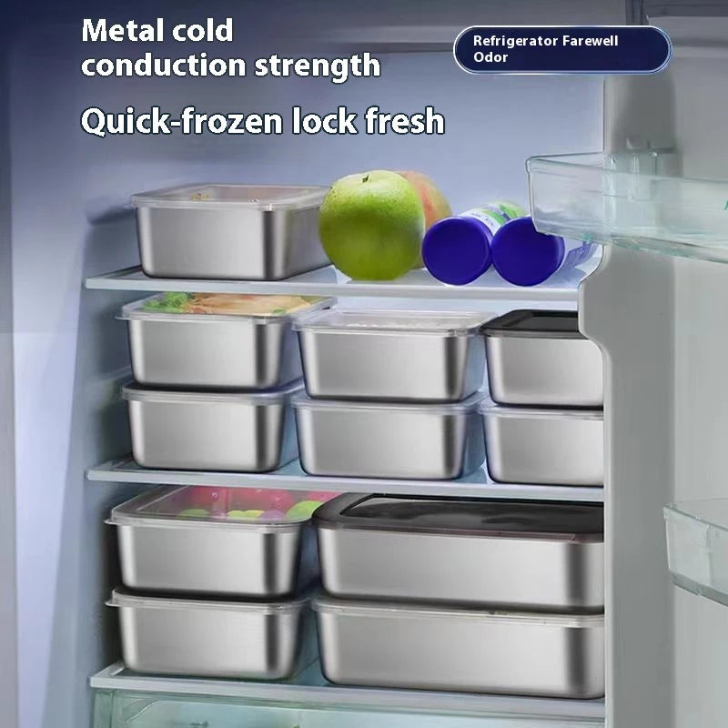 Stainless Steel Food Storage with Lid – Freshness, Durability, and Style in One!