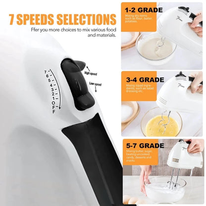 Multifunctional 7 Speed Mini Electric Hand Mixer