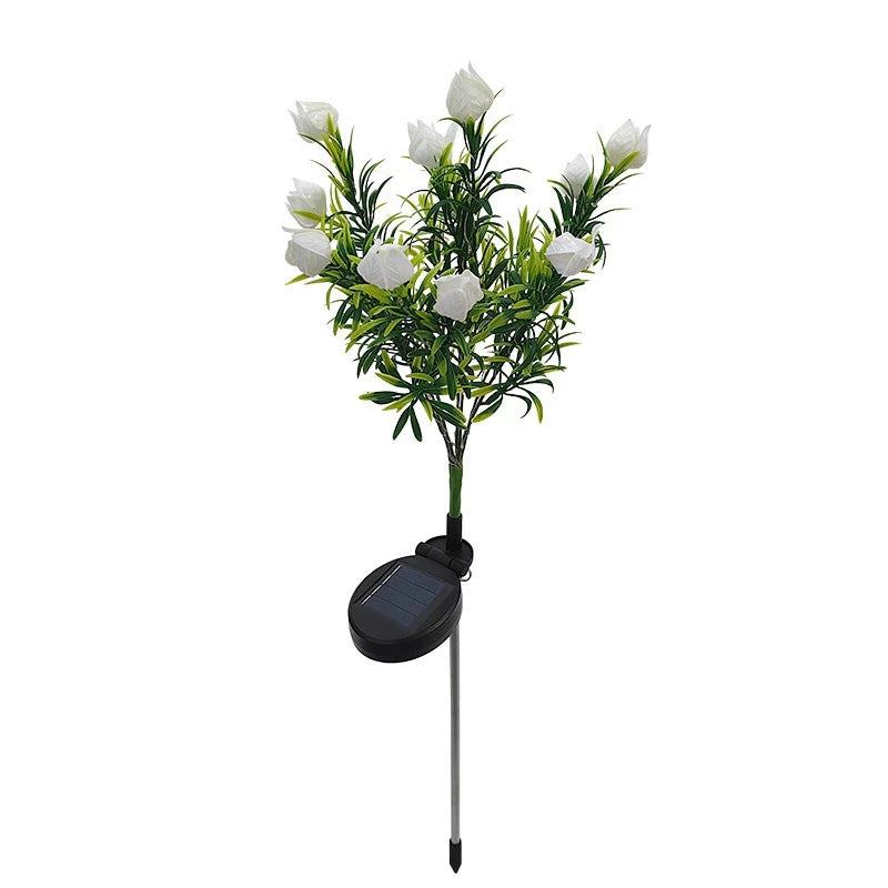 Solar Powered Gardenia Flower Lights